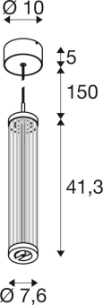 SLV QUIMERA Pendelleuchte        1008033 