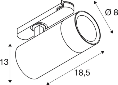 SLV 3PH-Strahler Trackspot ws    1007656 