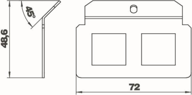 OBO MTM 2P Trägerplatte m.2xLochbild Typ 