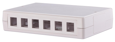 RED Keystone Aufputzeinheit RJ45 6 Port 