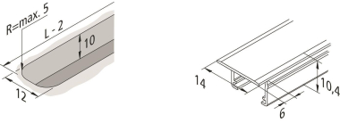 Hera LED Einfräsprofil       61500034401 