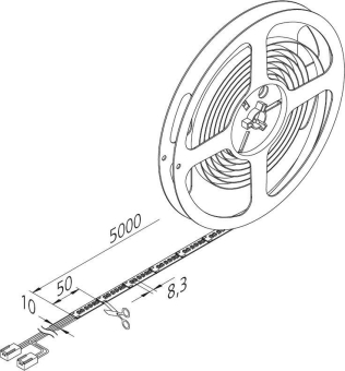 Hera Dim-2-Warm Tape 5m      20203091001 