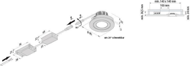 Hera Schwenkbare LED         20203356002 