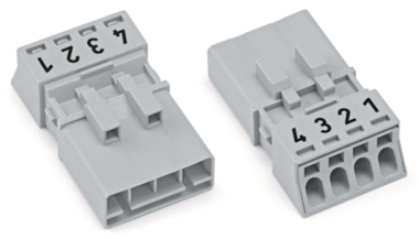 WAGO 890-254 Stecker,4-polig,grau 