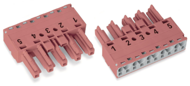 WAGO 770-285 Buchse,5-polig,Kod. B,pink 