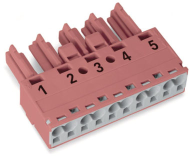WAGO 770-285 Buchse,5-polig,Kod. B,pink 