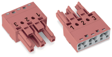 WAGO 770-283 Buchse,3-polig,Kod. B,pink 