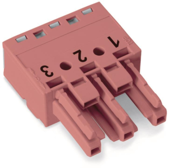 WAGO 770-283 Buchse,3-polig,Kod. B,pink 