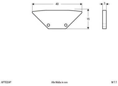 EVN Alu-End-Abschlussplatte      APTEEAP 