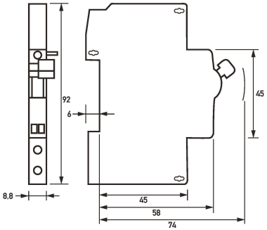 Doepke Hilfsschalter DRCBO 4 Hi 09200032 