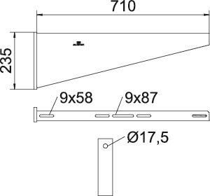 OBO AW 80 71 FT Wandausleger 