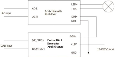 DOTLUX DALI zu 1-10V Konverter      5078 