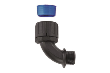 Hellermann HGL42-90-M50-PA66/TPE-BK 90° 