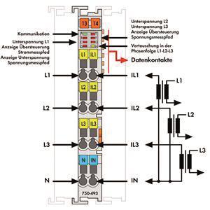 WAGO 750-493 3-Phasen-Leistungsmessung, 