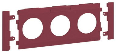 Hager Blende 3fach Steckdose    G3615ROT 