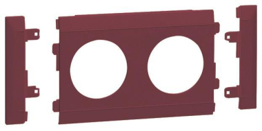Hager Blende 2fach Steckdose    G3500ROT 