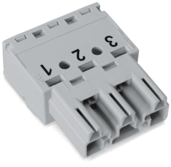 WAGO 770-253 Stecker,3-polig,grau 