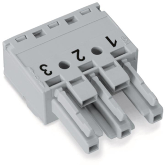 WAGO 770-243 Buchse,3-polig,Kod. B,grau 