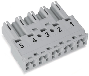 WAGO 770-255 Stecker,5-polig,grau 