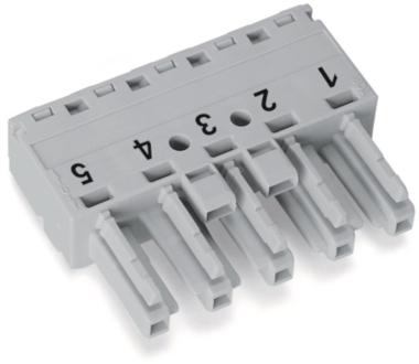 WAGO 770-245 Buchse,5-polig,Kod. B,grau 