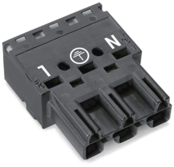 WAGO 770-213 Stecker,3-polig,schwarz 