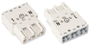 WAGO 770-233 Stecker,3-polig,weiß 
