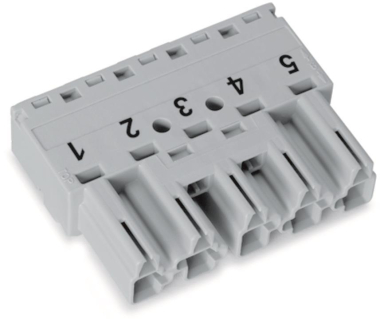 WAGO 770-255 Stecker,5-polig,grau 