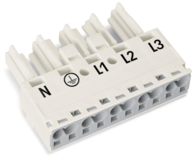 WAGO 770-225 Buchse,5-polig,Kod. A,weiß 