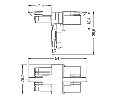 WAGO 890-620 T-Verteiler,5-polig,Kod. 