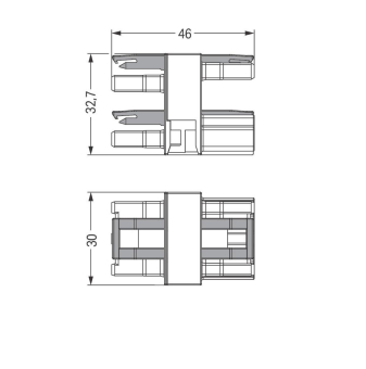WAGO 770-607 3-fach-Verteiler, 