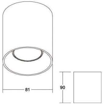 BRUM Anbaudownlight TURN rund   45130170 