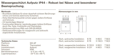 GIRA 006135 Gehäuse-UT 1f o.Ltg.einf.WG 