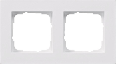 GIRA 0212225 Abdeckrahmen 2fach flach E2 