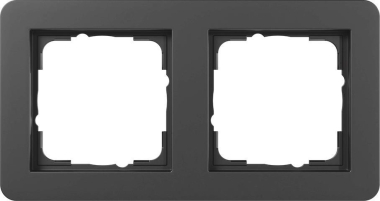 GIRA 0212153 Abdeckrahmen 2f Gira E1 