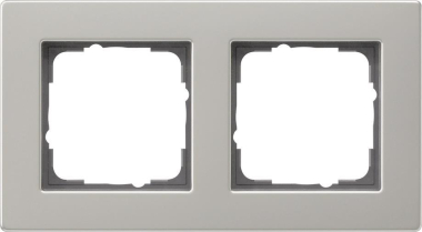 GIRA 0212335 Abdeckrahmen 2fach flach E2 