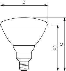 PHIL Infrared PAR38W 150W E27   12887415 