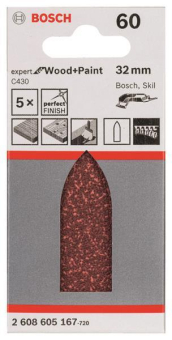 Bosch 5Schleifblatt C430 32mm 2608605167 