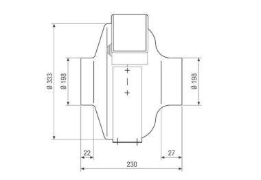 Maico Radial-Rohrventilator  ERR 20/2 EC 