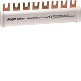 Hager Erdungsbügel 4P 35mm²       KBN480 