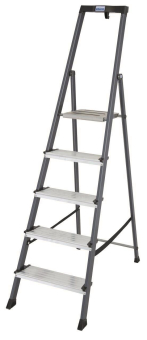 KRAU SECURO-Alu-Leiter 5 Stufen   126436 