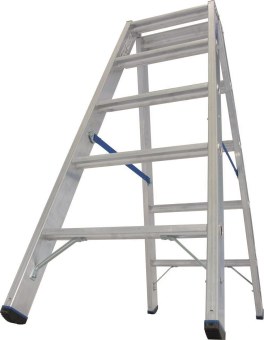 Krause Stufen-Doppelleiter Alu 2x5 