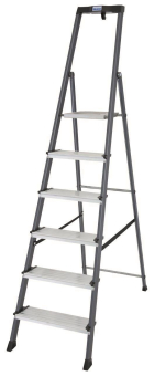 KRAU SECURO-Alu-Leiter 6 Stufen   126443 