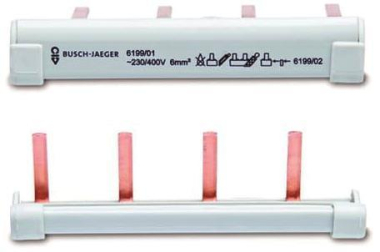 BJ Sammelschiene 1-, 4-p, 6 qmm  6199/01 