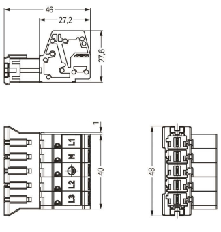 WAGO 831-3205/1020-004 Stecker,mit 