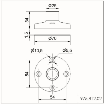 Werma Fuß f.Bodenmontage        97581202 