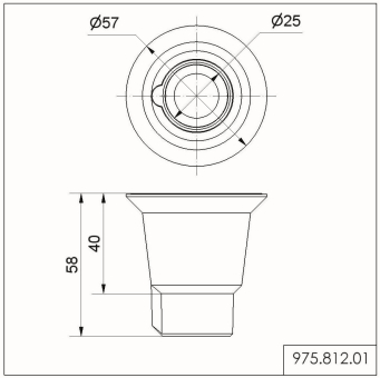 Werma Rohradapter schwarz       97581201 