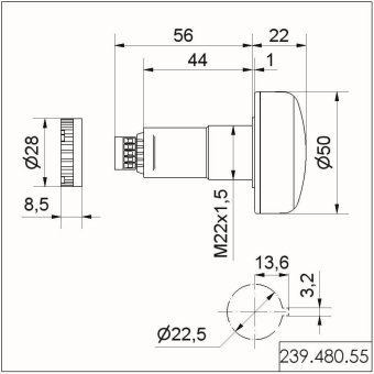 Werma LED-Leuchte EM 24VDC MC   23948055 
