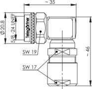 TEGA N-Kabelwinkelstecker    J01020C0122 