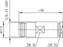 TG N-KABELBUCHSE 50 OHM TA   J01021H1076 