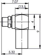 TG MMCX-Kabelwinkelstecker     100025091 